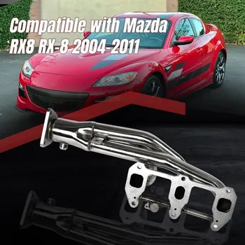 На изпускателния колектор от неръждаема стомана ЗА 2004-2011 Mazda RX8 RX-8 Изпускателни колектори