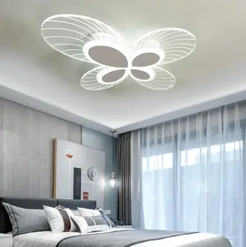 Модерен прост led тавана лампа, спалня, всекидневна, детска стая, дизайн на пеперуда creative осветление