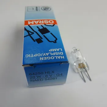 OSRAM Osram халогенна вольфрамовая лампа HLX 64250 G4 6V20W лампа за био-микроскоп NAED 54261 5 бр.